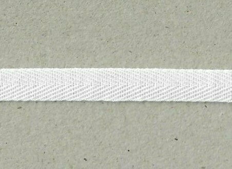 Offwhite Keperband 1 cm breed 