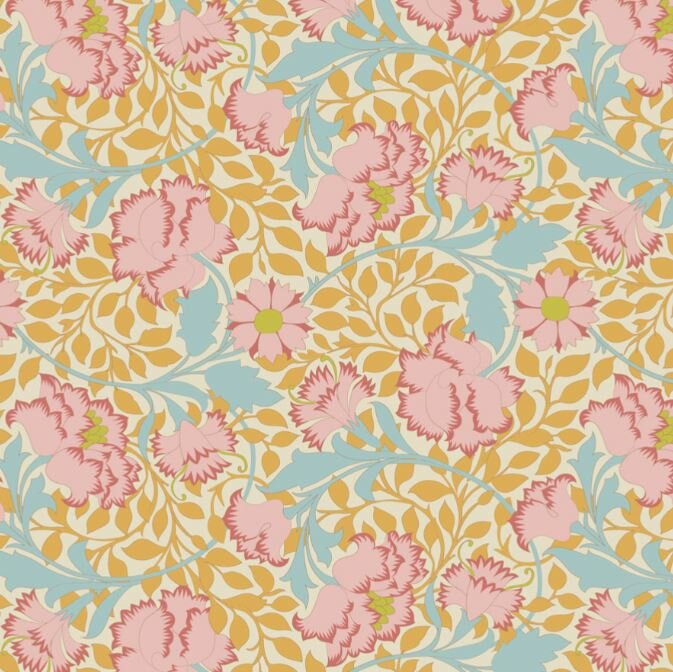 100657 Songbird Floral Mustard