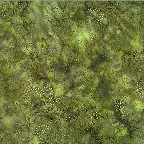 3019-252 Batik bali Dots Olive
