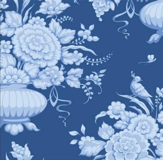 100672 Tilda Something Blue Afina Denim Blue 