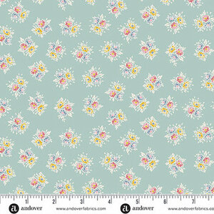 184-T Petite Fleur Posey Teal