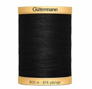 5201 black Gutermann naai- en applicatie garen. GROTE KLOS