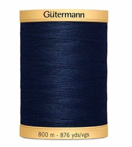 5322 dark blue Gutermann naai- en applicatie garen. GROTE KLOS