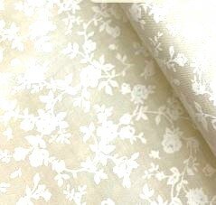 4517-008 Neutral Notes bloemprint ecru op heel licht beige 