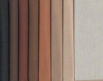 8 Halve meters Effen zwart bruin beige