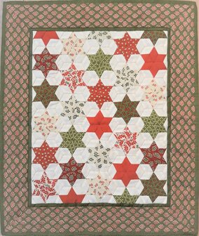 Mini Quilt Christmas Stars / tussenvulling polyester 1 stuk