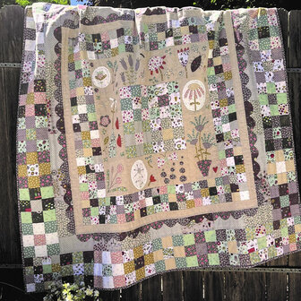 Quiltpakket Where Wild Flowers Grow by Hatched and Patched