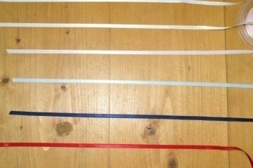 Satin ribbon 5 mm various colors