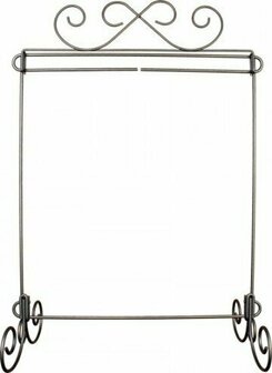 Quilt rack standing cream white