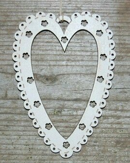 TBCC2 Mini Heart Frame wood cream