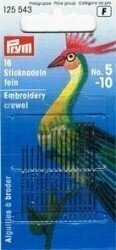 125543 Stitchery or embroidery needles with point
