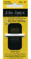 JJ12510 John James Big Eye quilting needles size 11