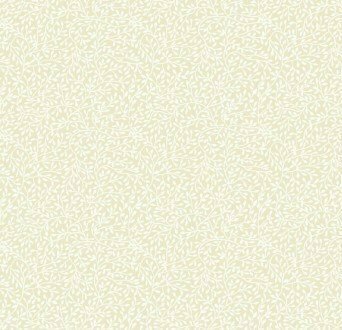 764-Q2 Makower creme met witte blaadjes print