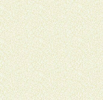 764-Q2 Makower creme met witte blaadjes print