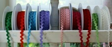 Zickzackband 14 mm breit in verschiedenen Farben