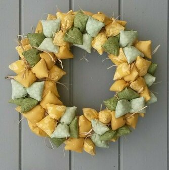 Bow wreath Daffodil yellow