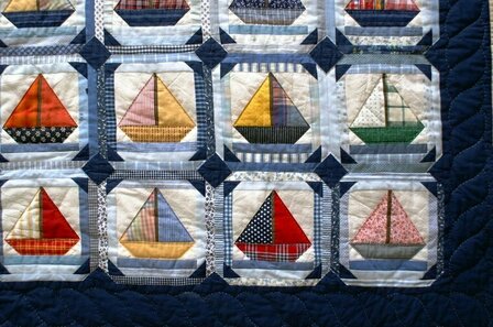 Segelboot-Quilt-Muster