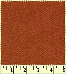 F1841-M woolies flannel herringbone dark orange
