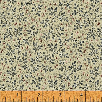 50665-2 Windham Navy Berry Vine
