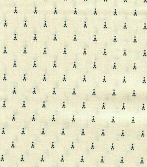 4512-782 Nellies shirtings ecru met blauw