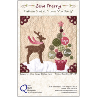 Totaal Quiltpakket Sew Merry Rood