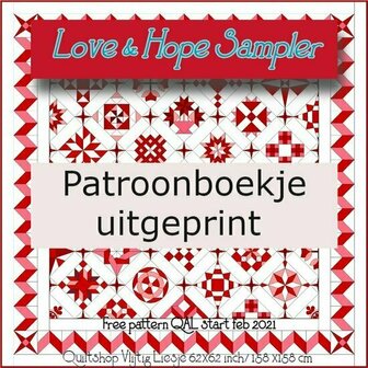 Patroonboekje  Love &amp; Hope Sampler 