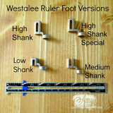 Medium Shank Ruler Foot with 12" Arc and Stable Tape (WRF-SS-MS)