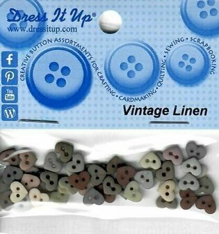 DIU-8321 Vintage Linen knoopjes 