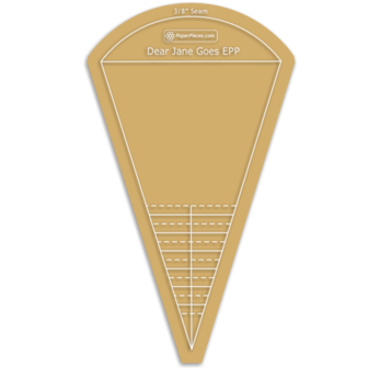 Dear Jane, Acrylic Triangle Ruler, with 3/8&quot; Seam Allowance