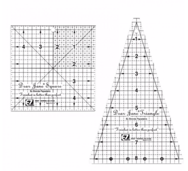 Dear Jane Template Ruler Set (2 pcs) by EZ Quilting