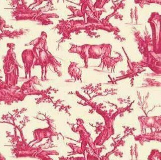 Sajou Toile de Jouy Plaisirs de la Campagne Pink