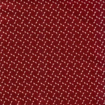 4512-665 Nellies shirtings red with ecru