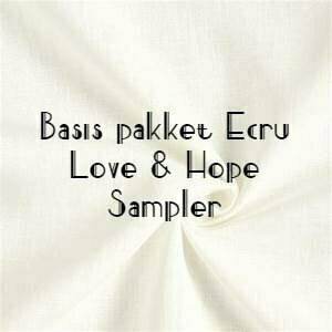 ECRU-Stoffe Basic Love &amp; Hope Sampler