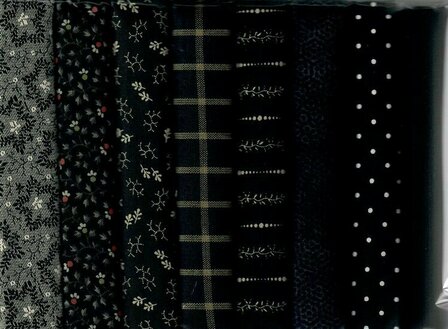 Quiltpakket F Love &amp; Hope Sampler beige /zwart