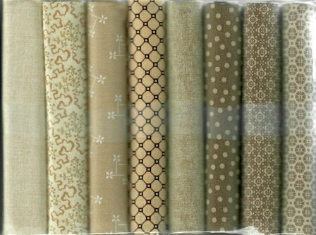 Quiltpakket K Love &amp; Hope Sampler groen assorti op beige