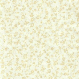 313-049 Classic Ton in Ton beige Blume allover auf ecru