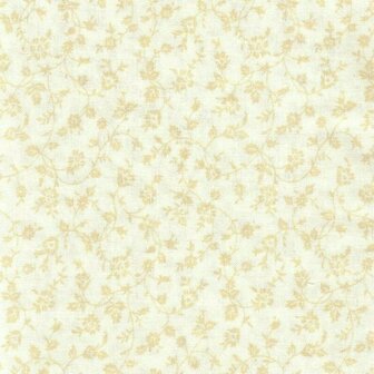 313-049 Classic Tone on Tone beige bloempje allover op ecru