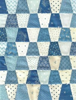 Quiltpakket Vingerhoedjes Quilt  Startpakket Blauw