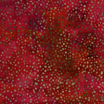 3019-115 batik dot rozerood