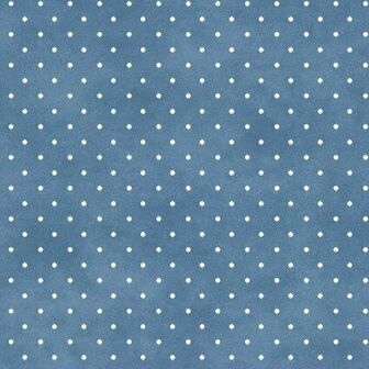 609-B Beautiful Basics blue white dot