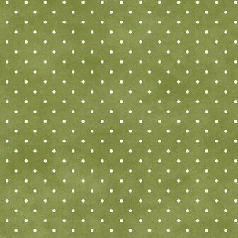 609-GS2 Beautiful Basics green white dot 