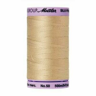 0537 beige LARGE BOBBIN/ Amann Mettler yarn cotton mako 50 500 mt.