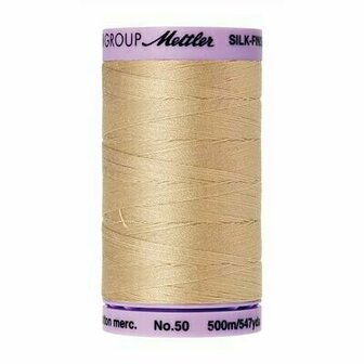 0537 beige GROSSE SPULE/ Amann Mettler Garn Baumwolle Mako 50 500 mt.