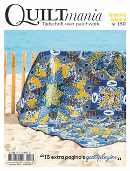 Quiltmania nr.150 juli aug 2022  met 16 pagina&#039;s extra!