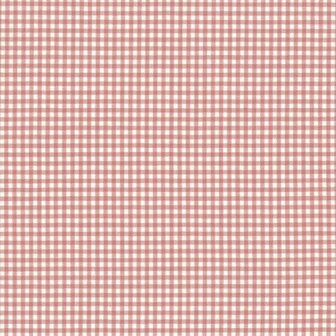 Achterkant stof voor de Muizen Naaikamer Quilt roze/creme ruitje 