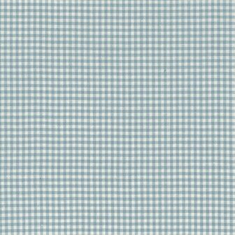 Back fabric for the Mice Sewing Room Quilt light blue / cream diamond