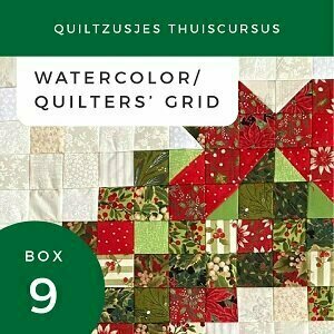 Thema Box 9 Quiltersgrid en Watercolor Techniek 