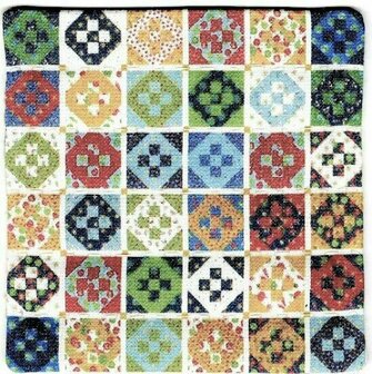 Miniature Quilt multicolor