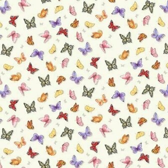 2549-Q Butterflies cream
