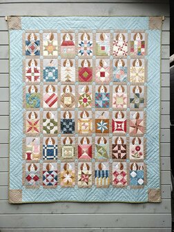 START pakket stoffen voor de Scrappy Dogs Quilt 